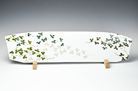 Makoto Toyofuku Painted sacred borders "Japanese Bush Clover" 2018