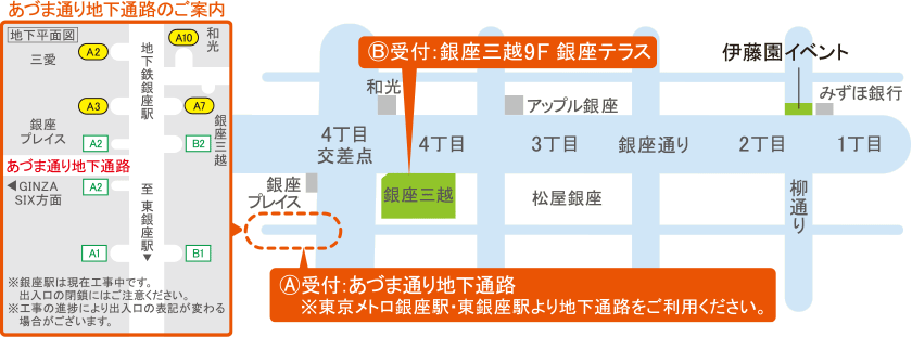 あづま通り地下通路のご案内