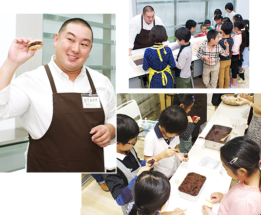 親子 銀座でお菓子体験